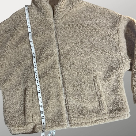 Lily & Lottie Cream Sherpa Fleece Jacket XL - Picture 4 of 9